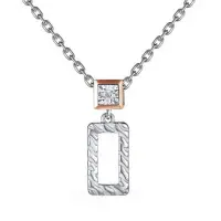 Колье из серебра с бриллиантом