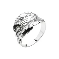 Кольцо из серебра «Листья»
