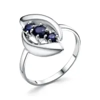 Кольцо из серебра с сапфиром