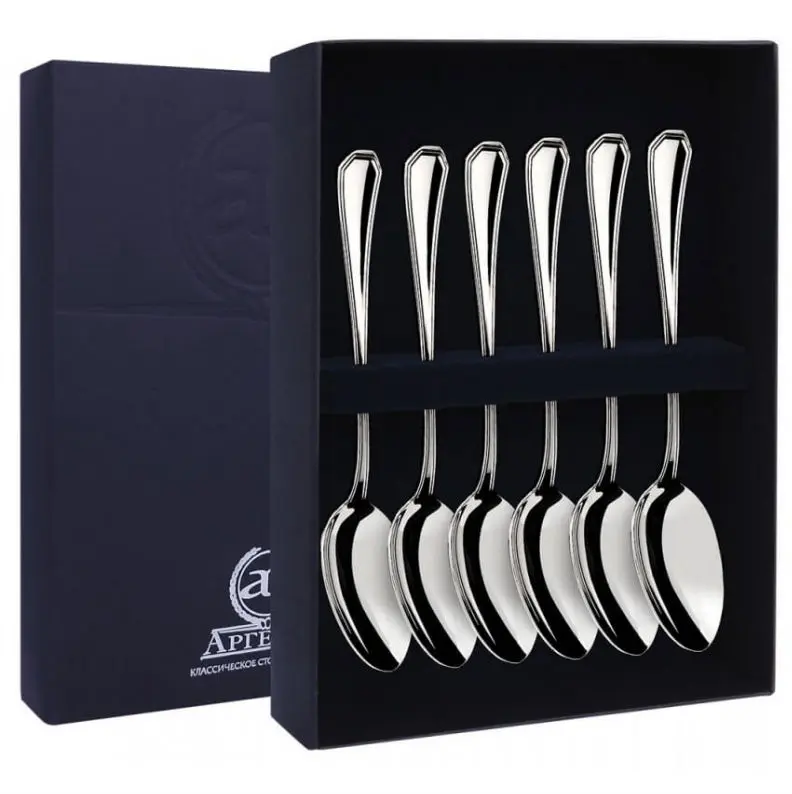 Серебряный набор «Элегант» 6 чайных ложек