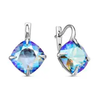 Серьги из серебра с кристаллом Swarovski Серьги из серебра с кристаллом Swarovski
