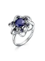 Серебряное кольцо с сапфиром