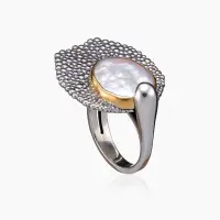 Серебряное кольцо «Жемчужный Пруд» Серебряное кольцо «Жемчужный Пруд»