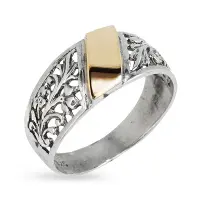 Серебряное кольцо с золотом Серебряное кольцо с золотом