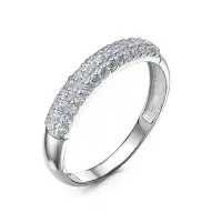 Кольцо из серебра с фианитами Кольцо из серебра с фианитами