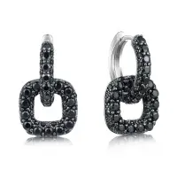 Серебряные серьги со шпинелью