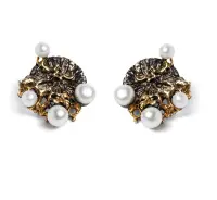 Серебряные серьги с жемчугом