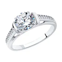 Серебряное кольцо с фианитами Серебряное кольцо с фианитами