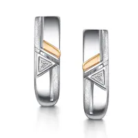 Серьги из серебра с бриллиантами