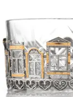 Креманка «Родные окна» серебро и хрусталь