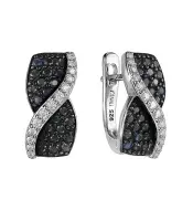 Серебряные серьги с сапфиром «Катрин» Серебряные серьги с сапфиром «Катрин»