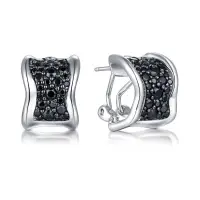 Серьги из серебра со шпинелью Серьги из серебра со шпинелью