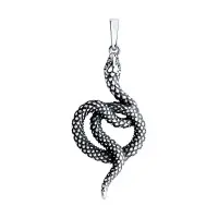 Серебряная подвеска «Змея»