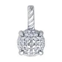 Подвеска из серебра с фианитами Подвеска из серебра с фианитами