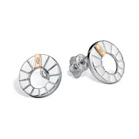 Серьги из серебра с бриллиантом