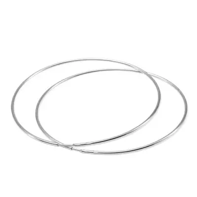 Серебряные серьги конго 5 см