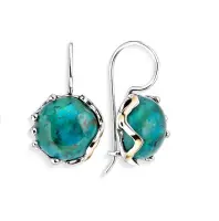 Серьги из серебра с бирюзой