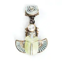 Серебряная подвеска «Скарабей»