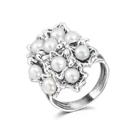 Серебряное кольцо с жемчугом