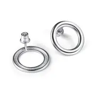 Серьги-гвоздики из серебра «Круг» Серьги-гвоздики из серебра «Круг»