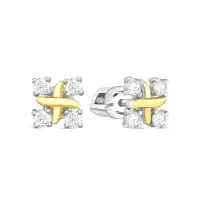 Серьги из серебра с фианитами Серьги из серебра с фианитами