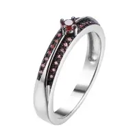 Серебряное кольцо «Brown»