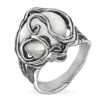 Кольцо серебряное с жемчугом Кольцо серебряное с жемчугом