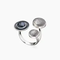 Кольцо из серебра с камнем питерсит