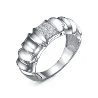 Серебряное кольцо с фианитами