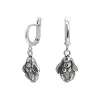 Серьги из серебра «Зайка» Серьги из серебра «Зайка»