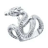 Кольцо из серебра «Дракон»