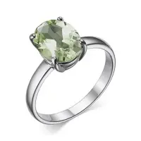 Серебряное кольцо с празиолитом Серебряное кольцо с празиолитом