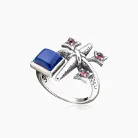 Кольцо из серебра с камнем лазурит Кольцо из серебра с камнем лазурит