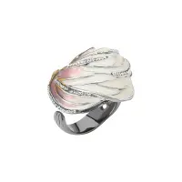 Серебряное кольцо «Волна» 