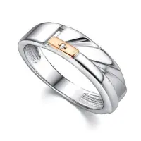 Кольцо из серебра с бриллиантом