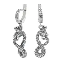 Серьги из серебра «Эгле» змея