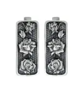 Серебряные серьги «Розы»