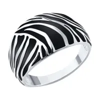 Кольцо из серебра с эмалью