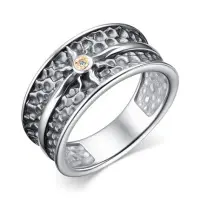 Кольцо из серебра с бриллиантом Кольцо из серебра с бриллиантом