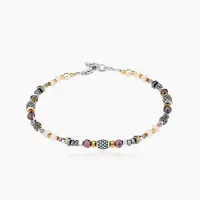 Браслет из серебра с камнем гранат Браслет из серебра с камнем гранат