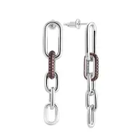 Серьги из серебра с фианитами Серьги из серебра с фианитами