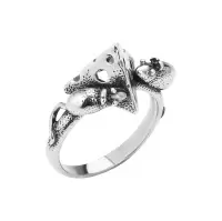 Серебряное кольцо «Ланч»