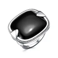 Серебряное кольцо с ониксом