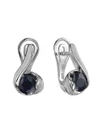 Серьги «Ethnika» с натуральным сапфиром