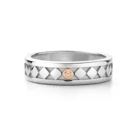 Кольцо из серебра с бриллиантом