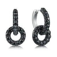 Серьги из серебра со шпинелью