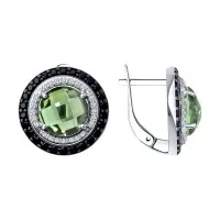 Серьги Sokolov из серебра с миксом камней Серьги Sokolov из серебра с миксом камней