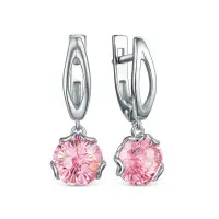 Серьги из серебра с фианитом Серьги из серебра с фианитом