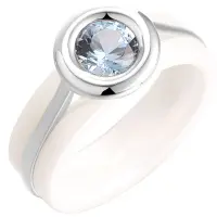 Кольцо из серебра с нанокристаллом