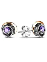 Серебряные серьги с фианитом Серебряные серьги с фианитом